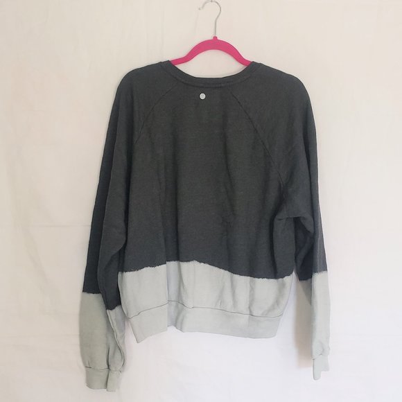 Zella Dip Dyed Sweatshirt Grey Forged size XL NWT - Picture 5 of 9